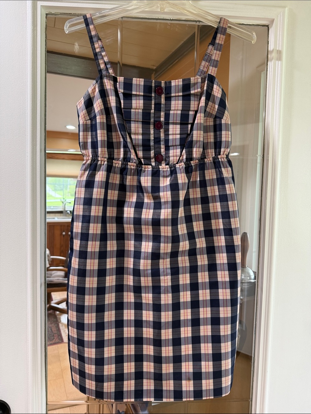 Maeve plaid OUTSHINE taffeta dress - size XS